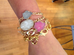 blog - arm party bracelets (anchor and druzy)